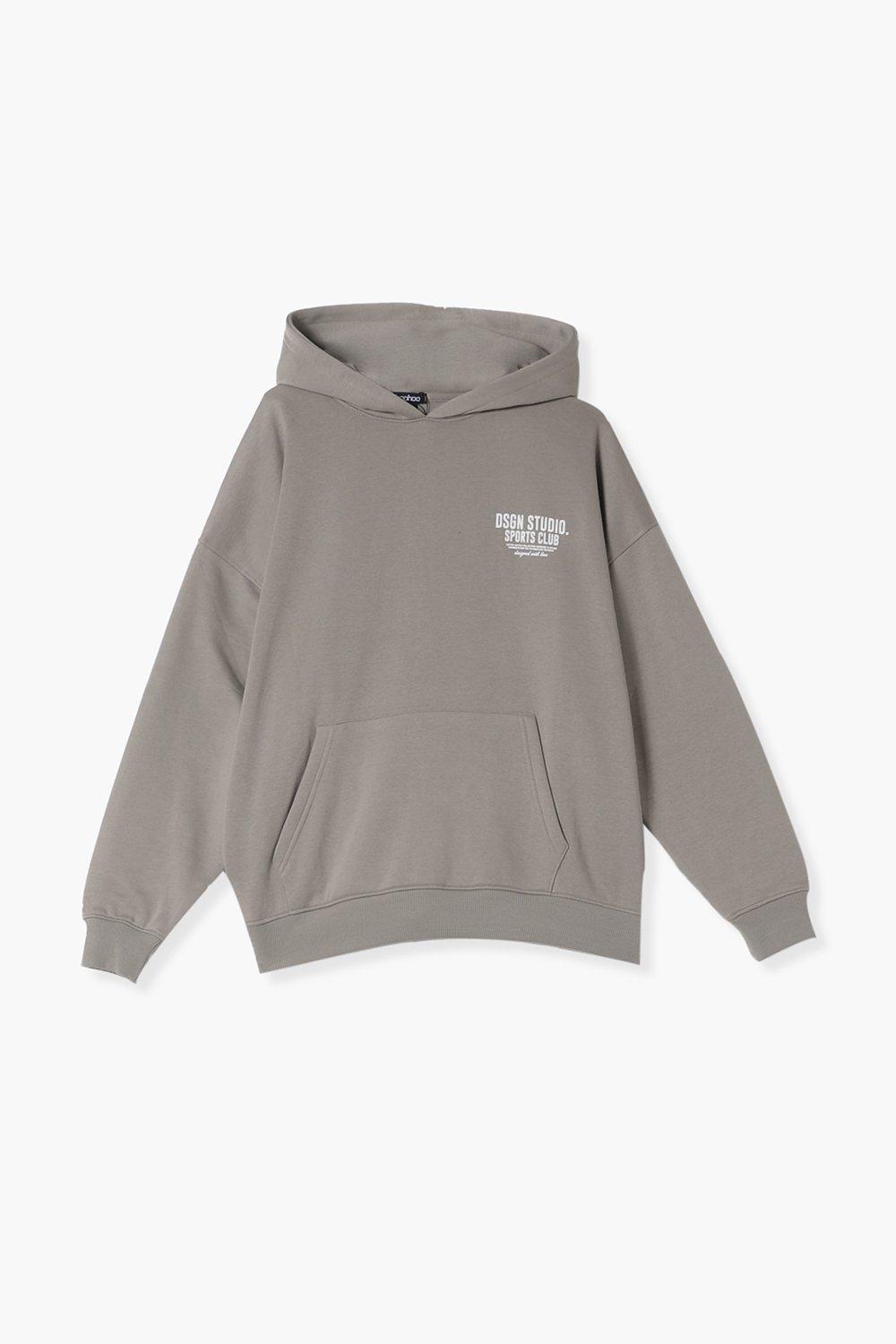 Boohoo on sale grey hoodie